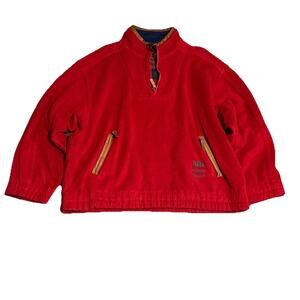 VTG Killy Mountain Product Polartec Fleece Ski Pullover Sweatshirt Red Xlarge